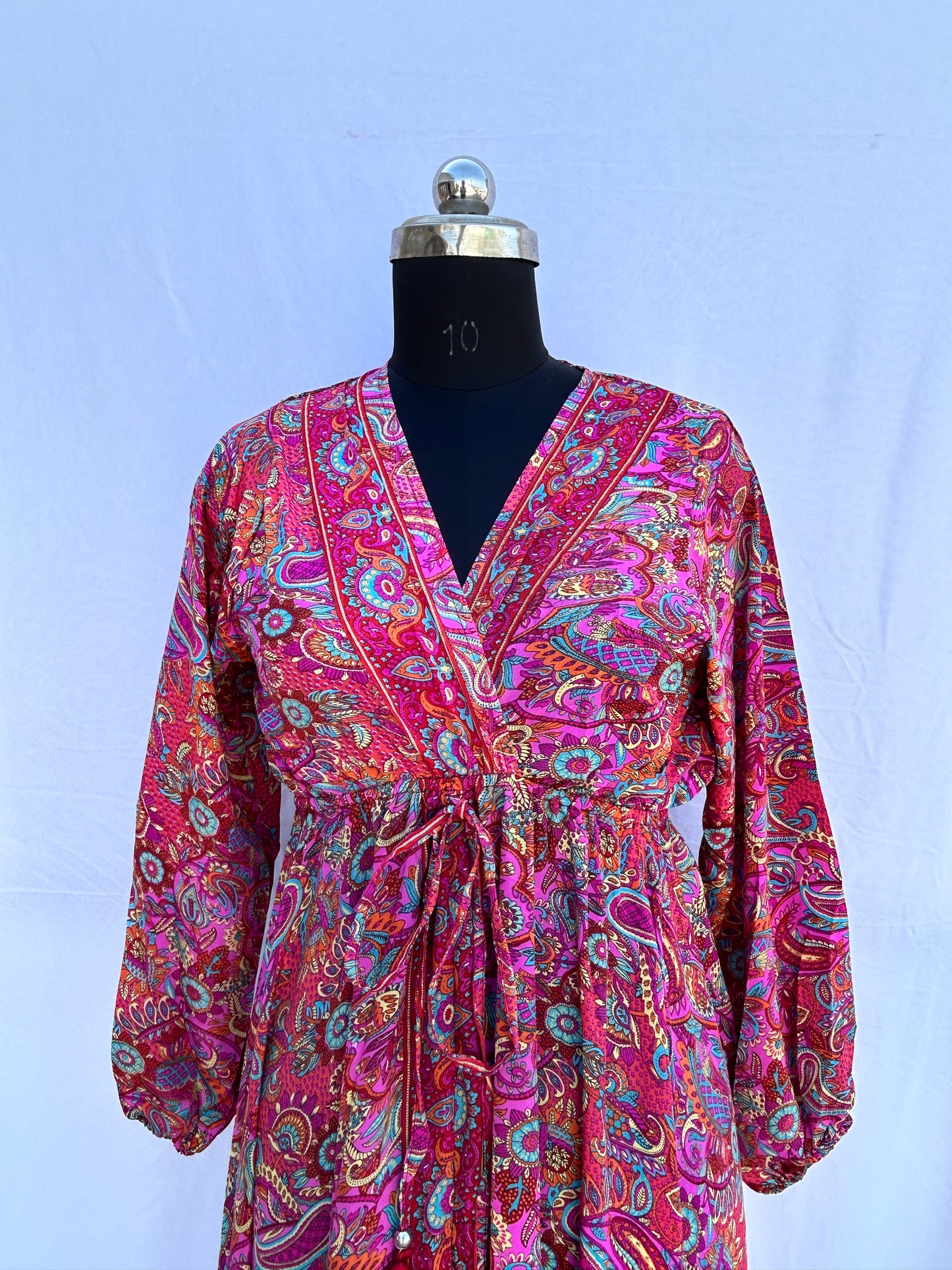 Pink paisley printed full sleeves