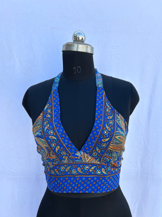 Royal blue paisley (Reversible)