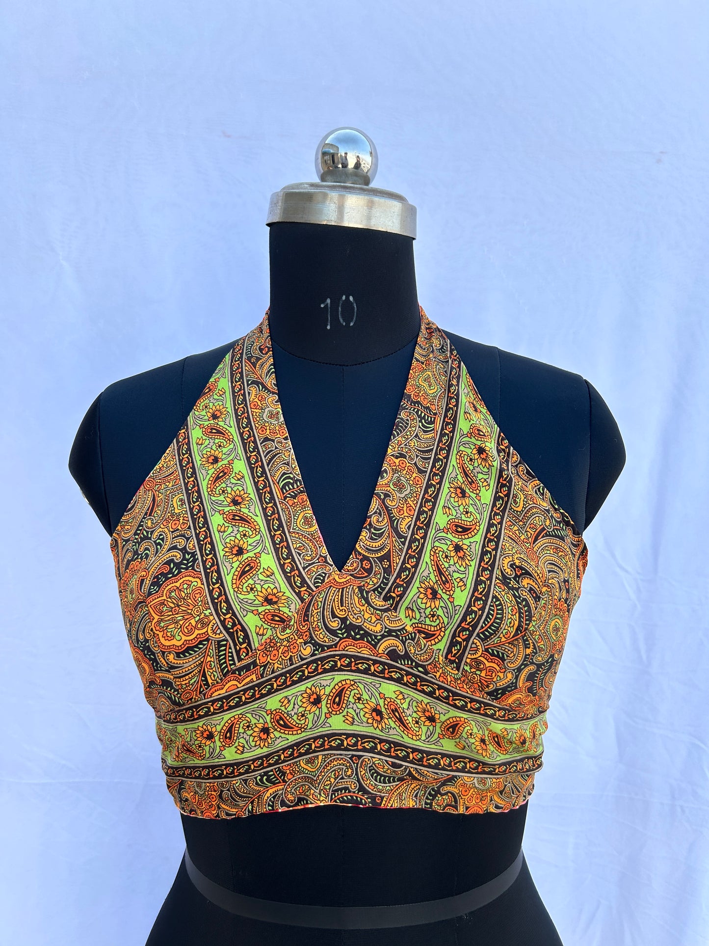 Yellow paisley and multi colour (Reversible )