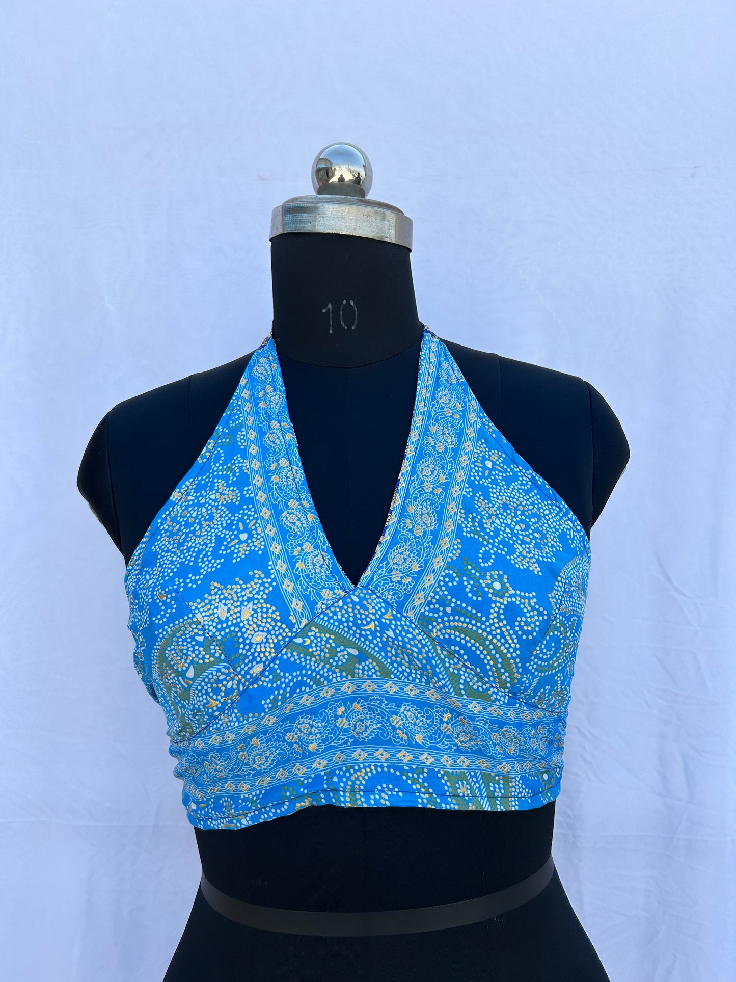 Blue floral printed( reversible )