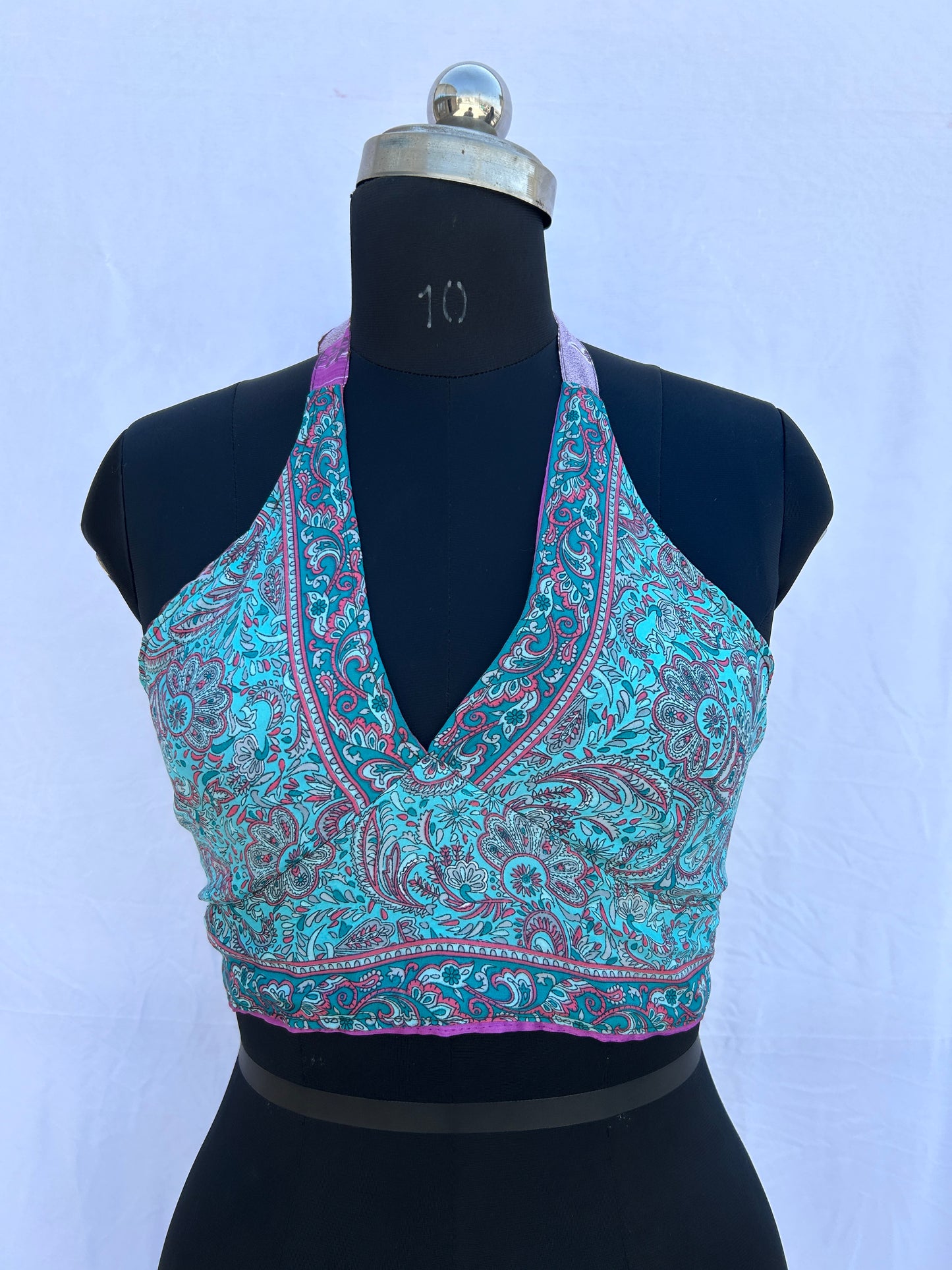 Blue/purple floral printed( Reversible )