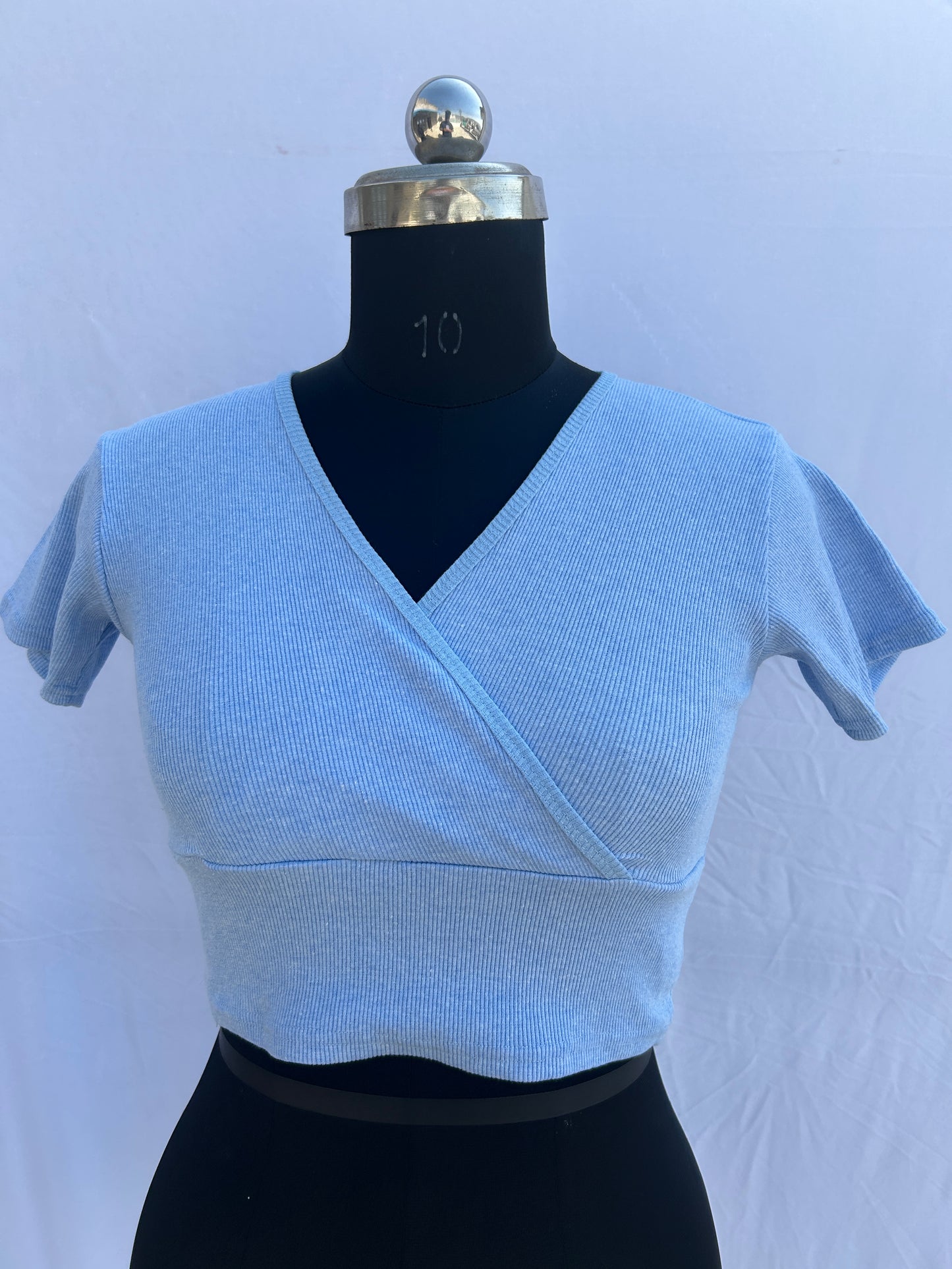 Wrap ribbed top