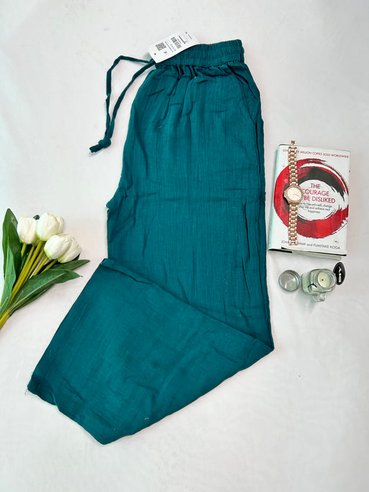 Linen pants - Rama green
