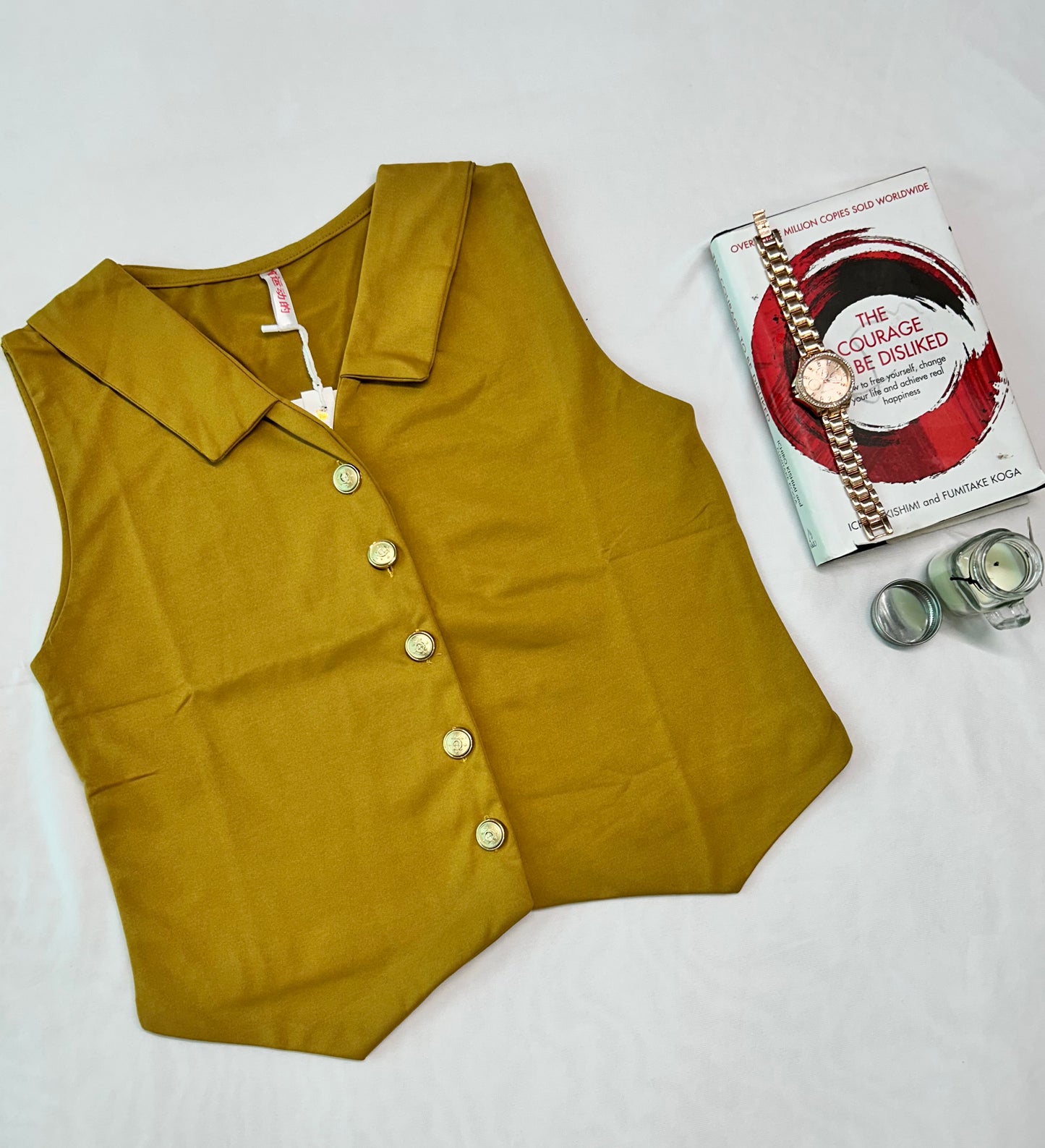 VesT with collar - Mustard