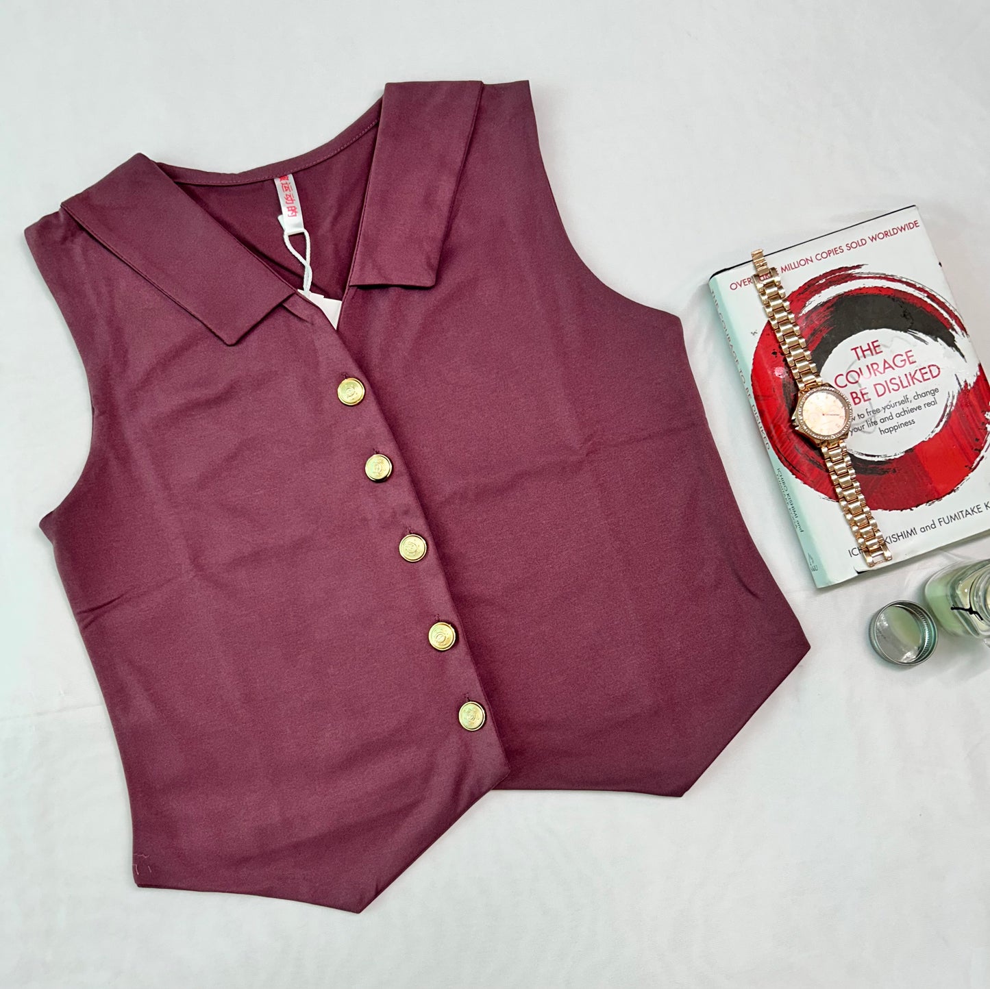 VesT with collar - Mauve