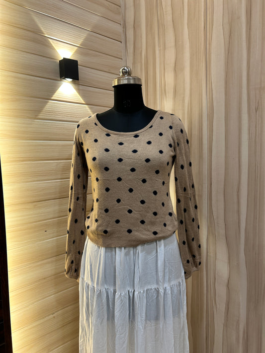 Beige Polka