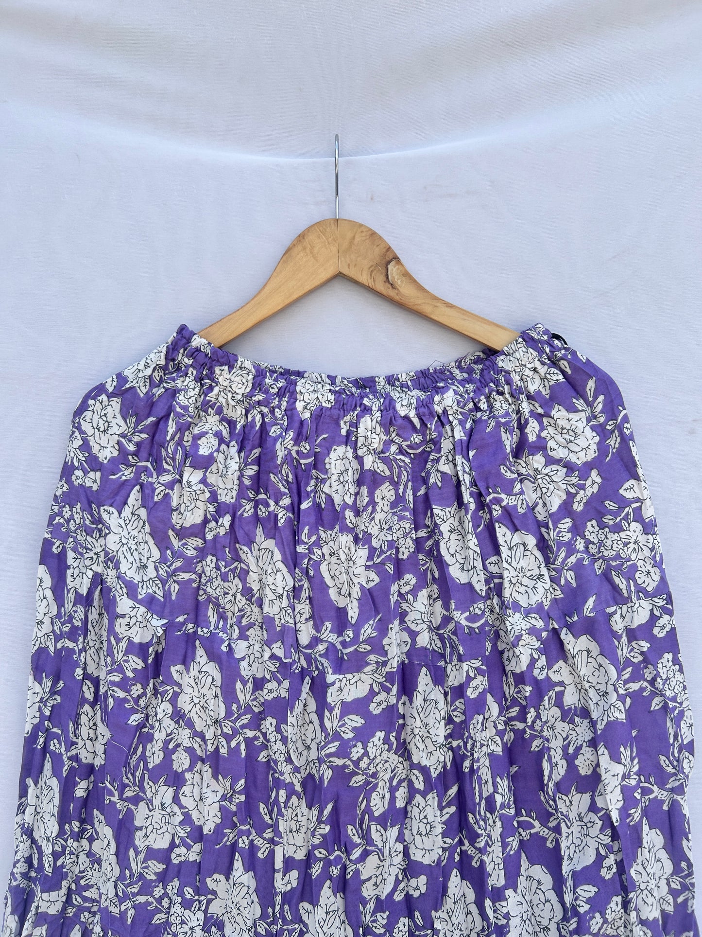 Purple Printed Skirt