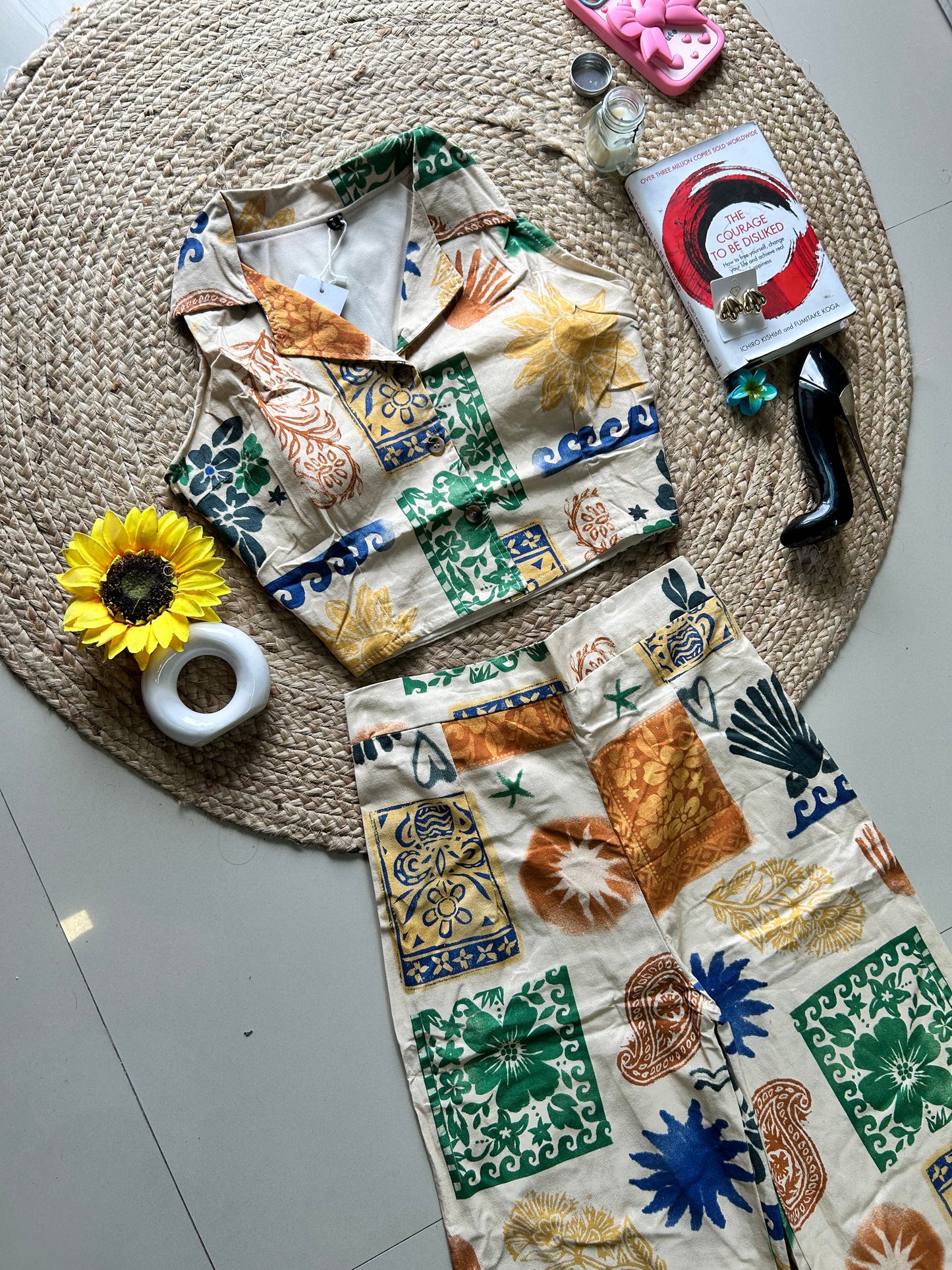 Boho pretty printed co-ord set