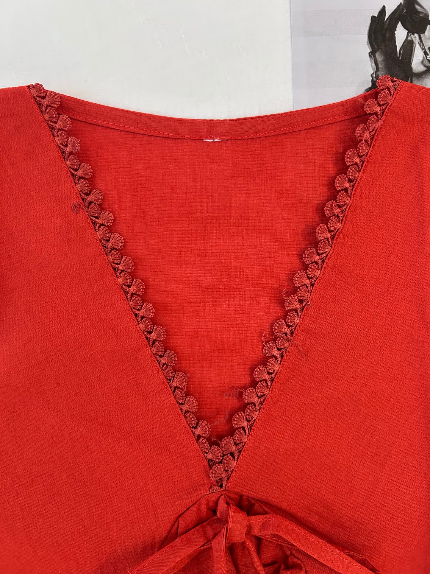 Red bow top