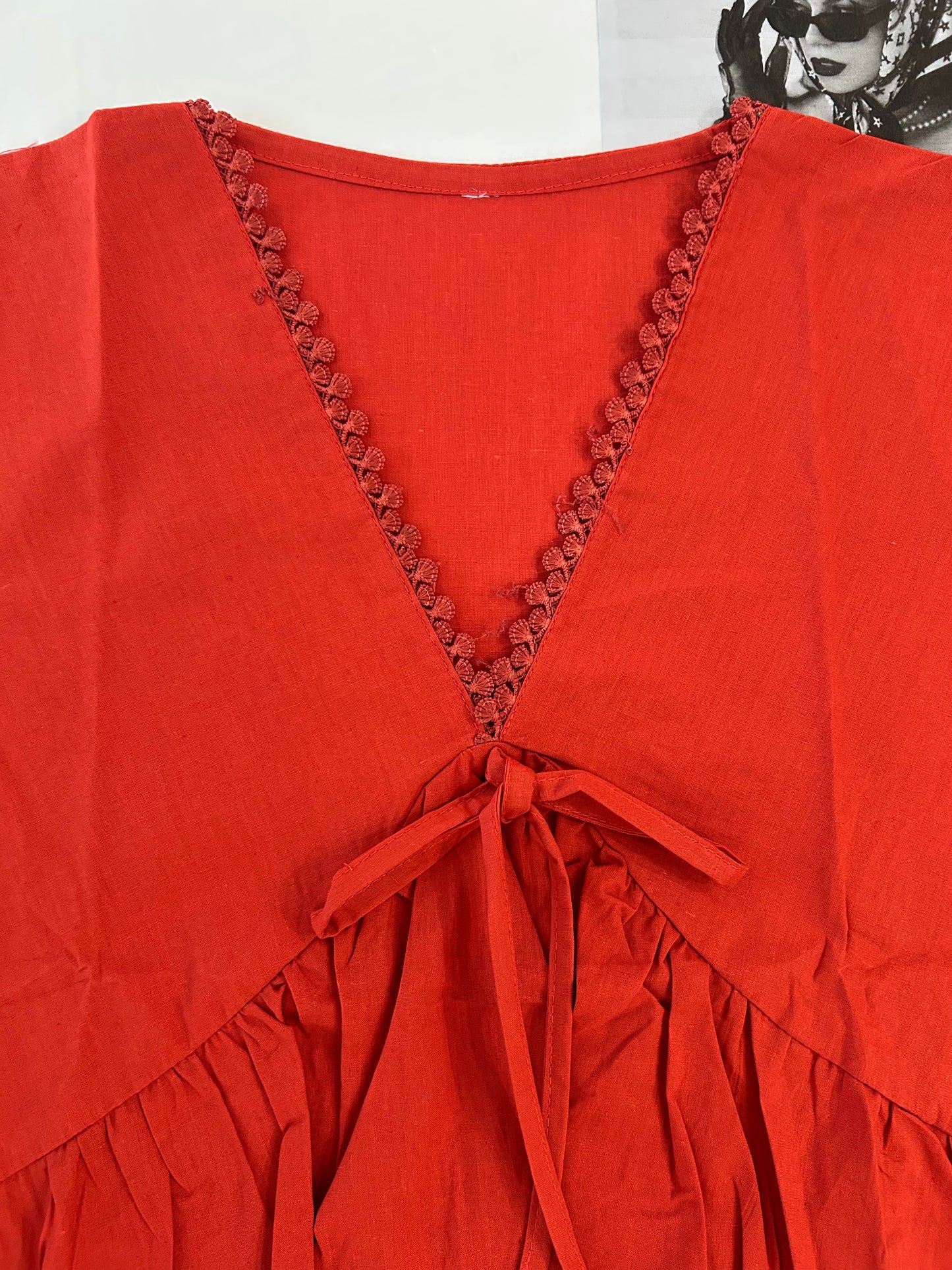 Red bow top