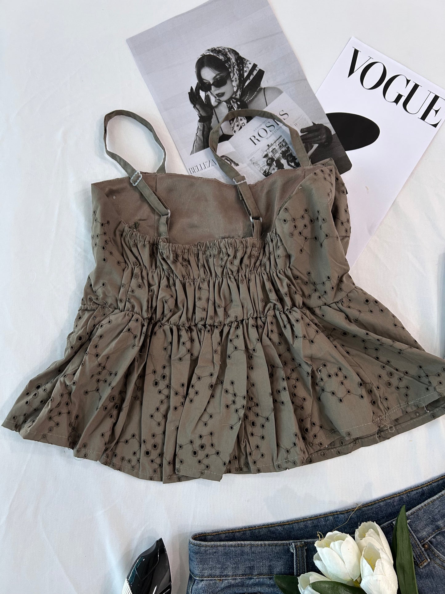 Bow cutie-Olive green