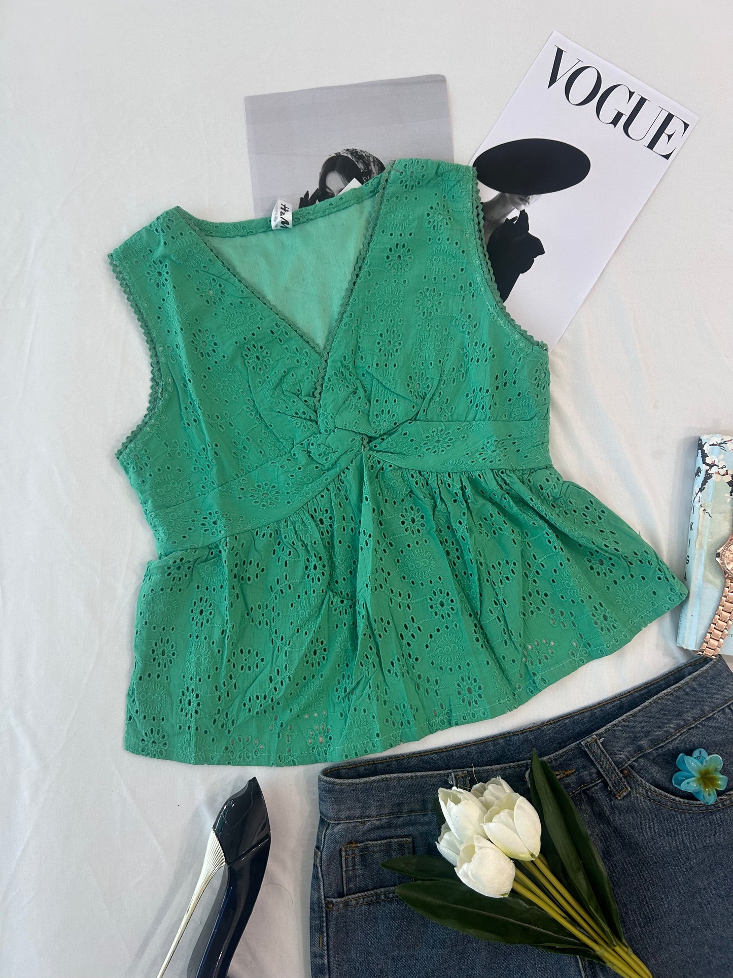 Cute top- Green