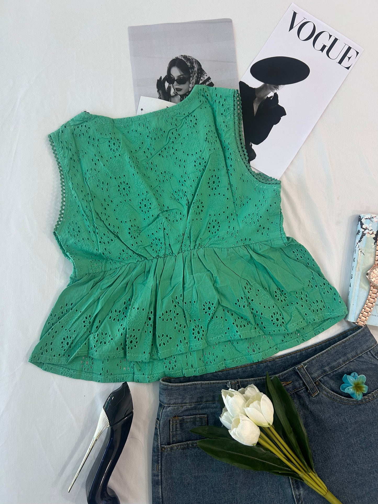 Cute top- Green
