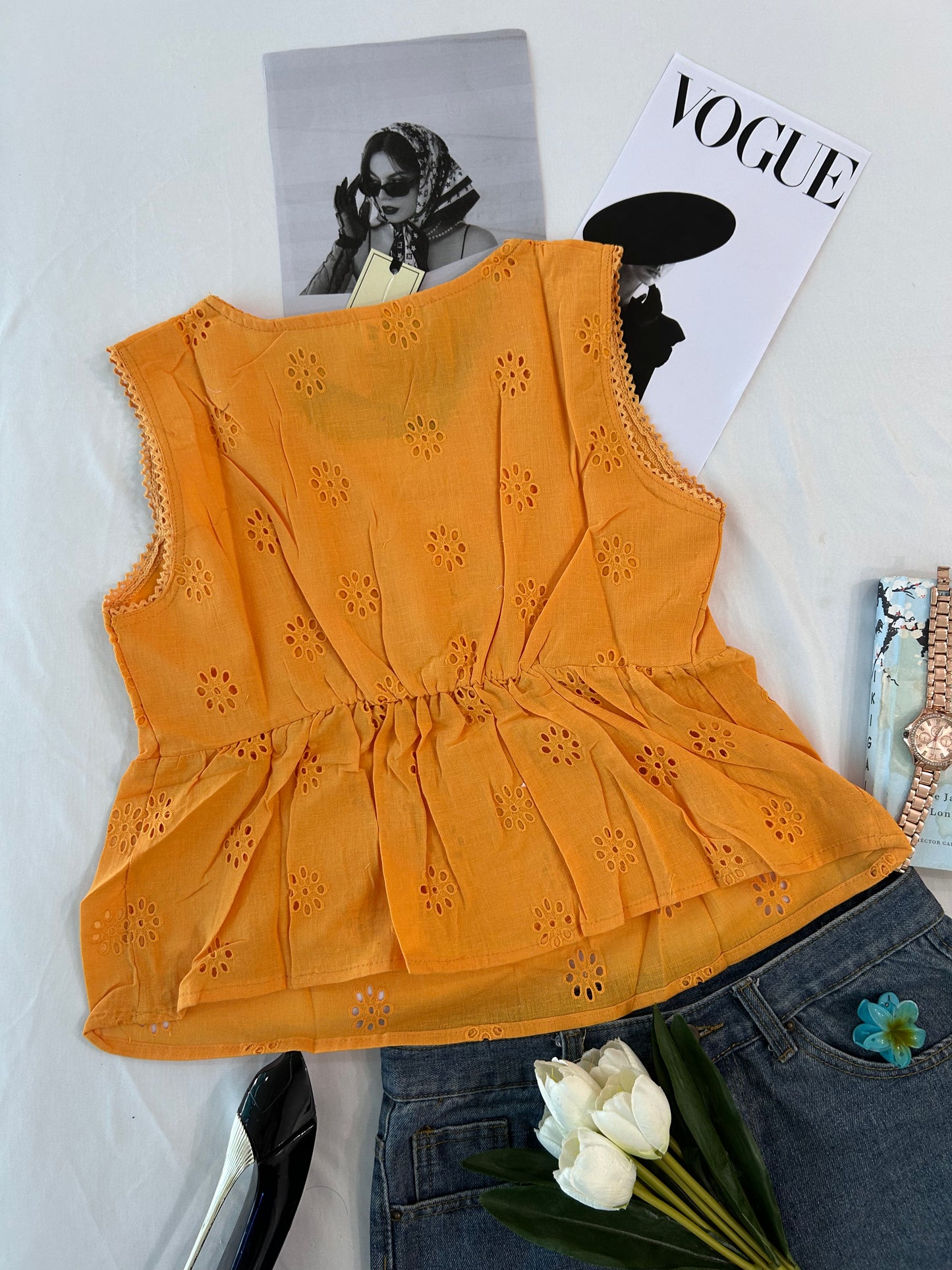 Cute top- Mango yellow