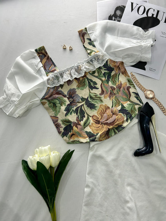 Glam corset -BEIGE