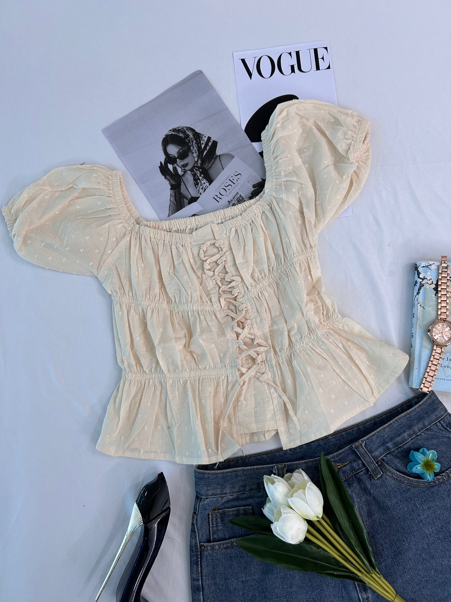 Preety top- CREAM