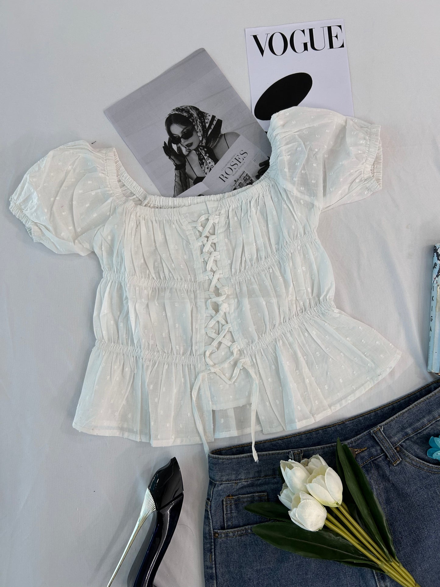 Preety top- white