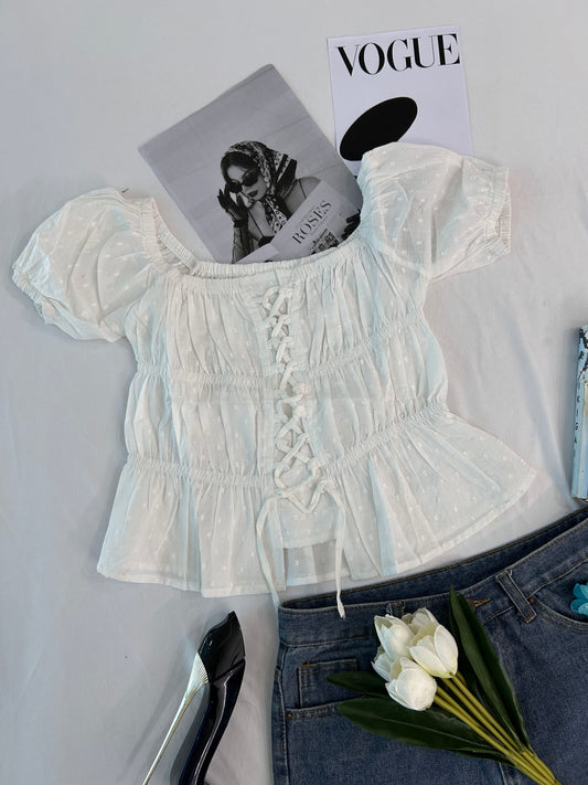Preety top- white