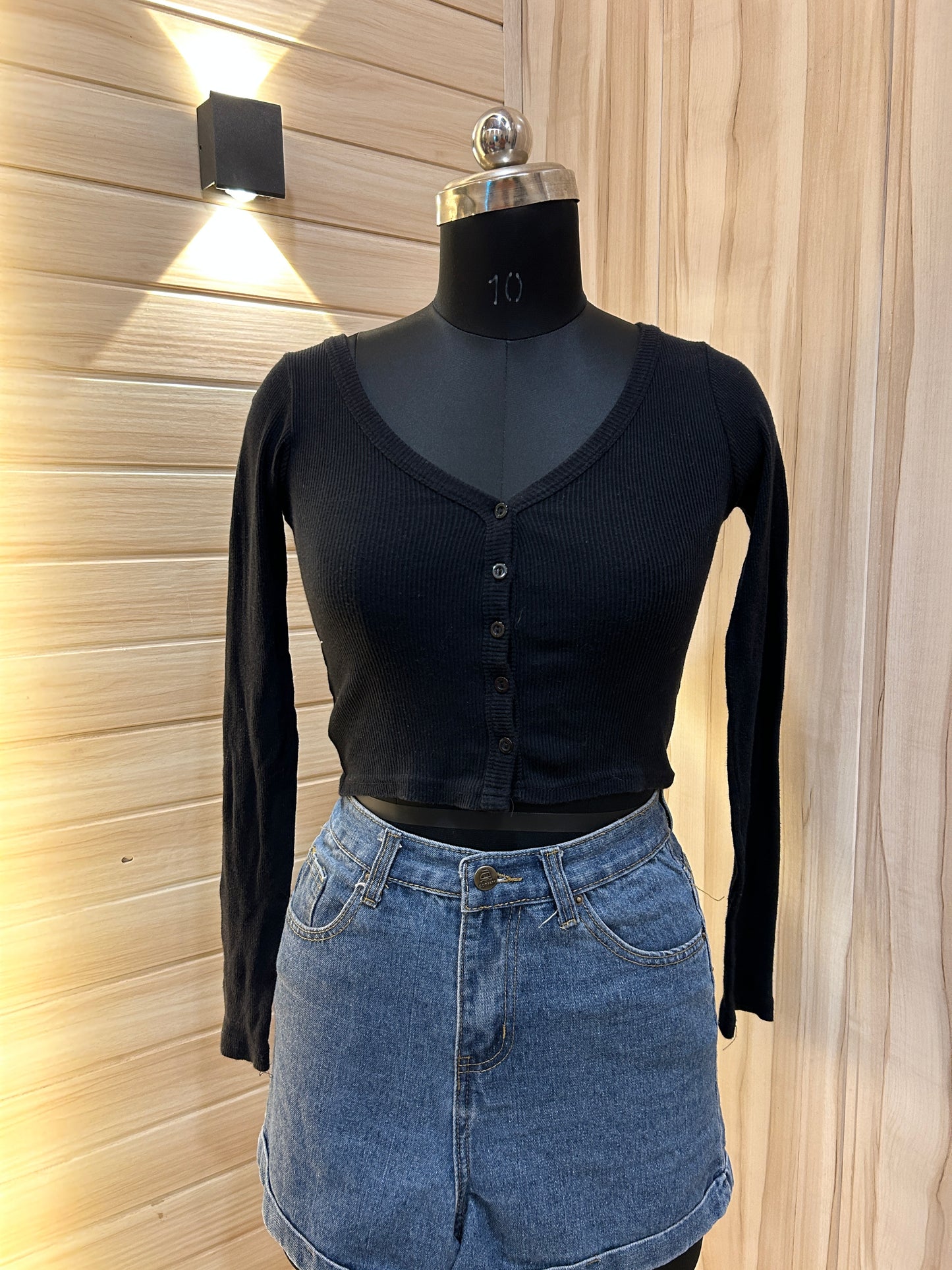 Black Crop  Korean