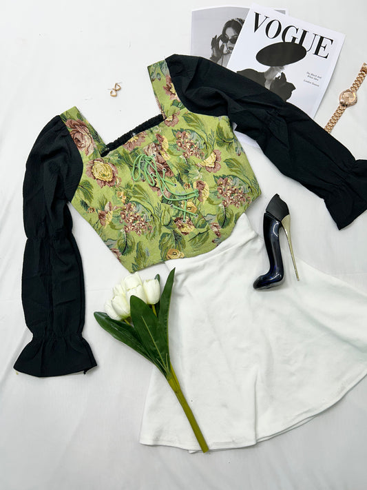 Princess corset- Pretty green