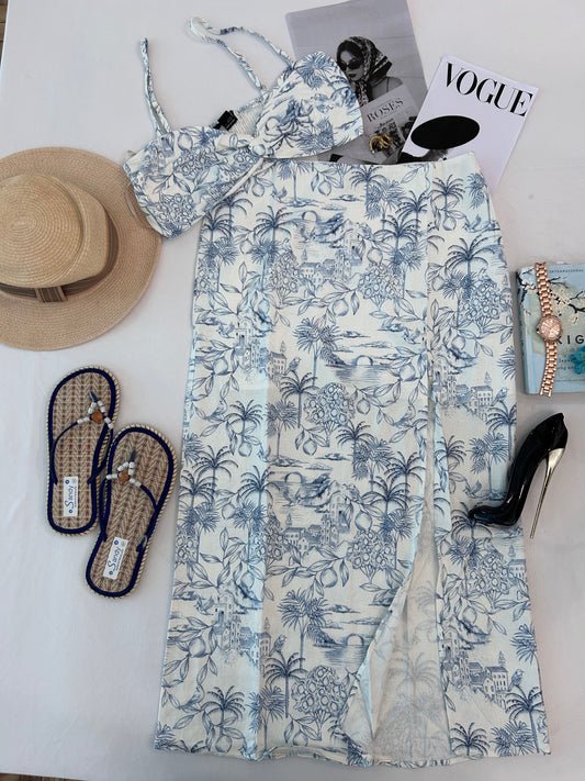 Prettiest printed skirt set