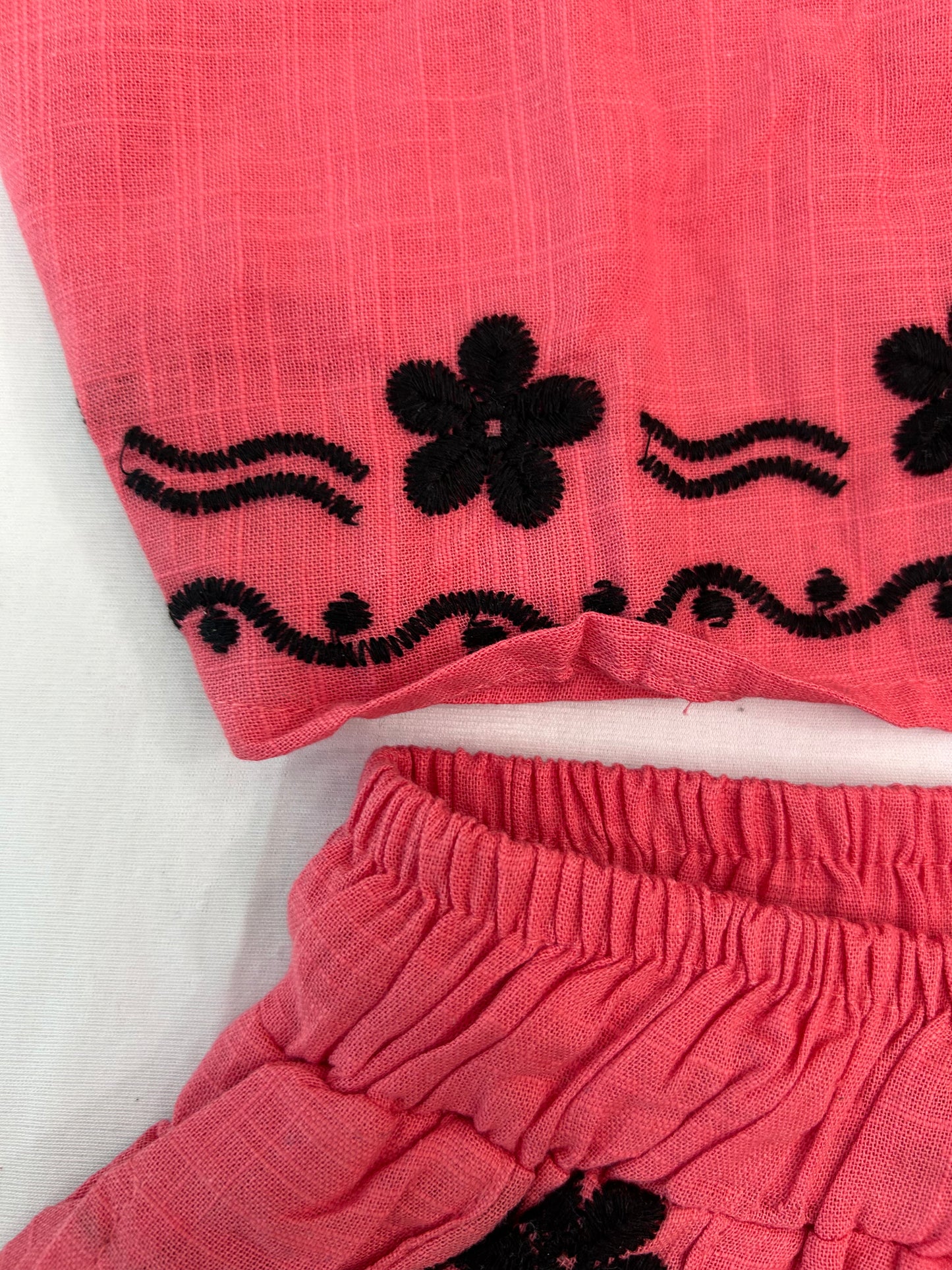 Boho Peach cutie shorts set