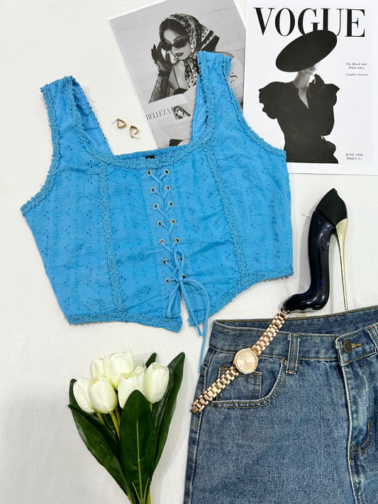 Blue cute top