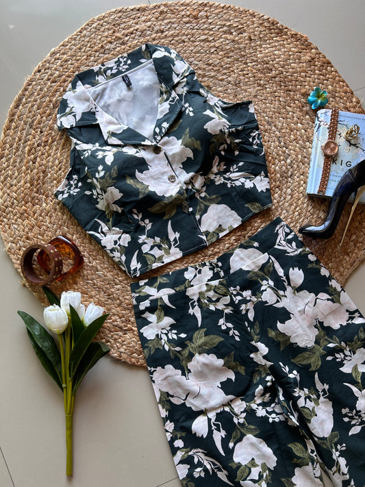 Cute floral printed co-ord