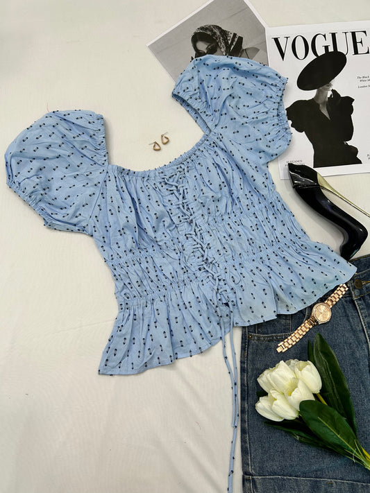Preety top- Blue cute