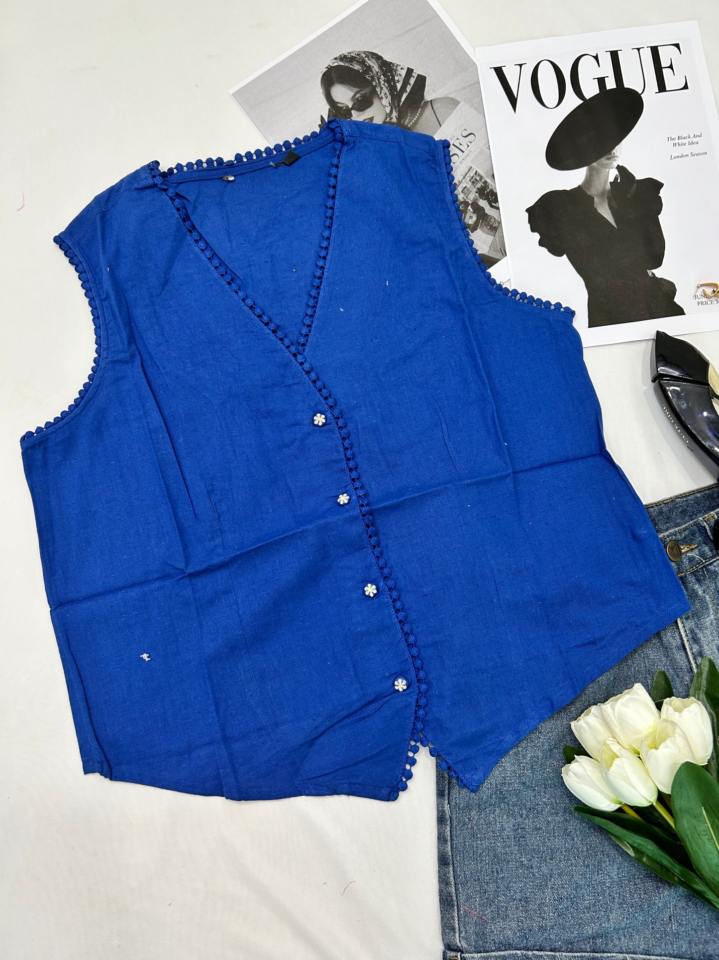 Blue vest