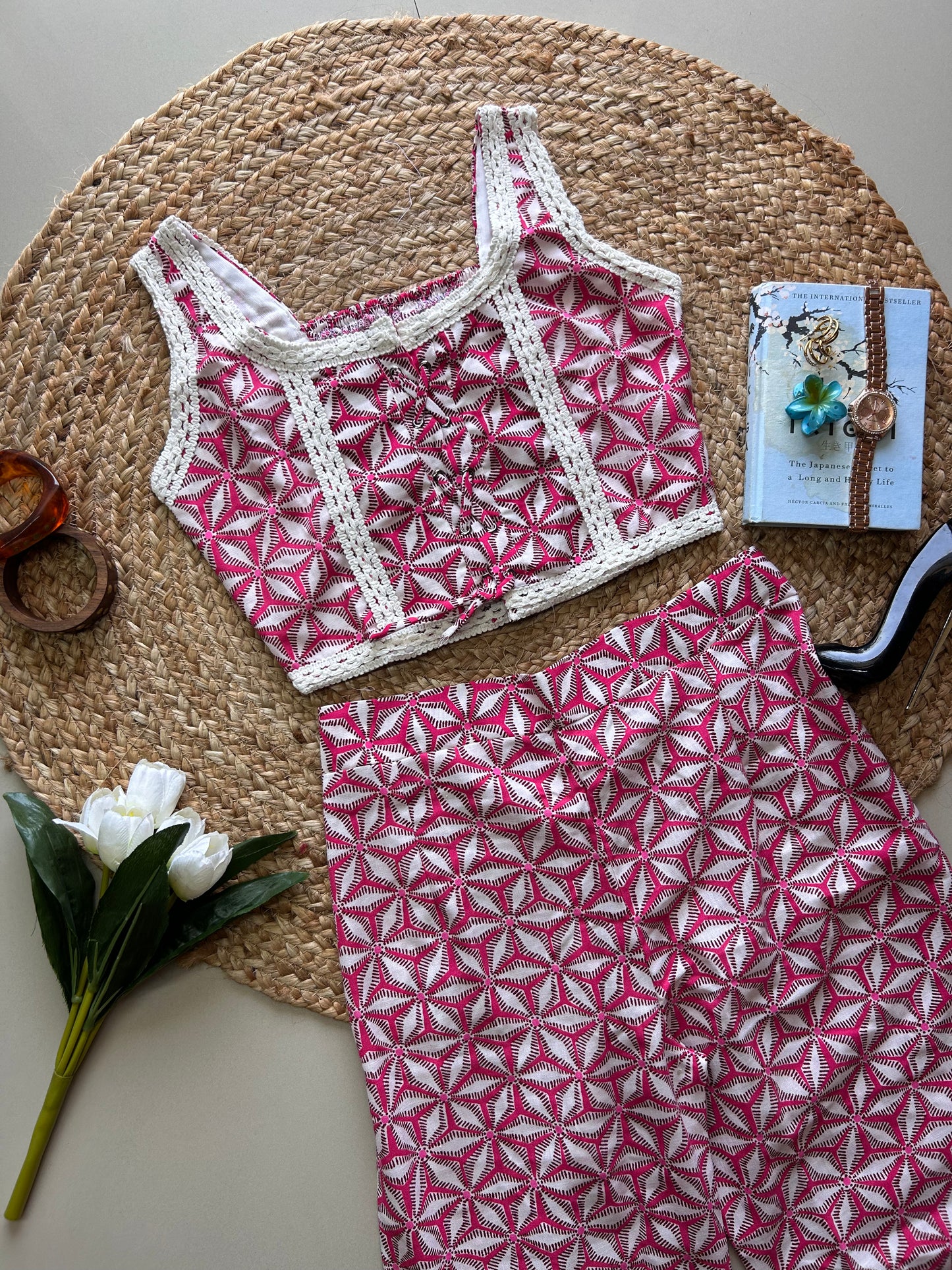 Pretty pink  printed co-ord set