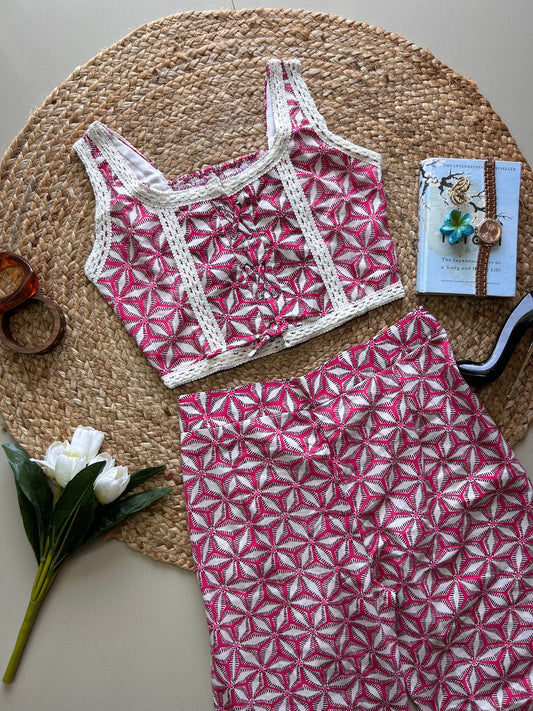 Pretty pink  printed co-ord set