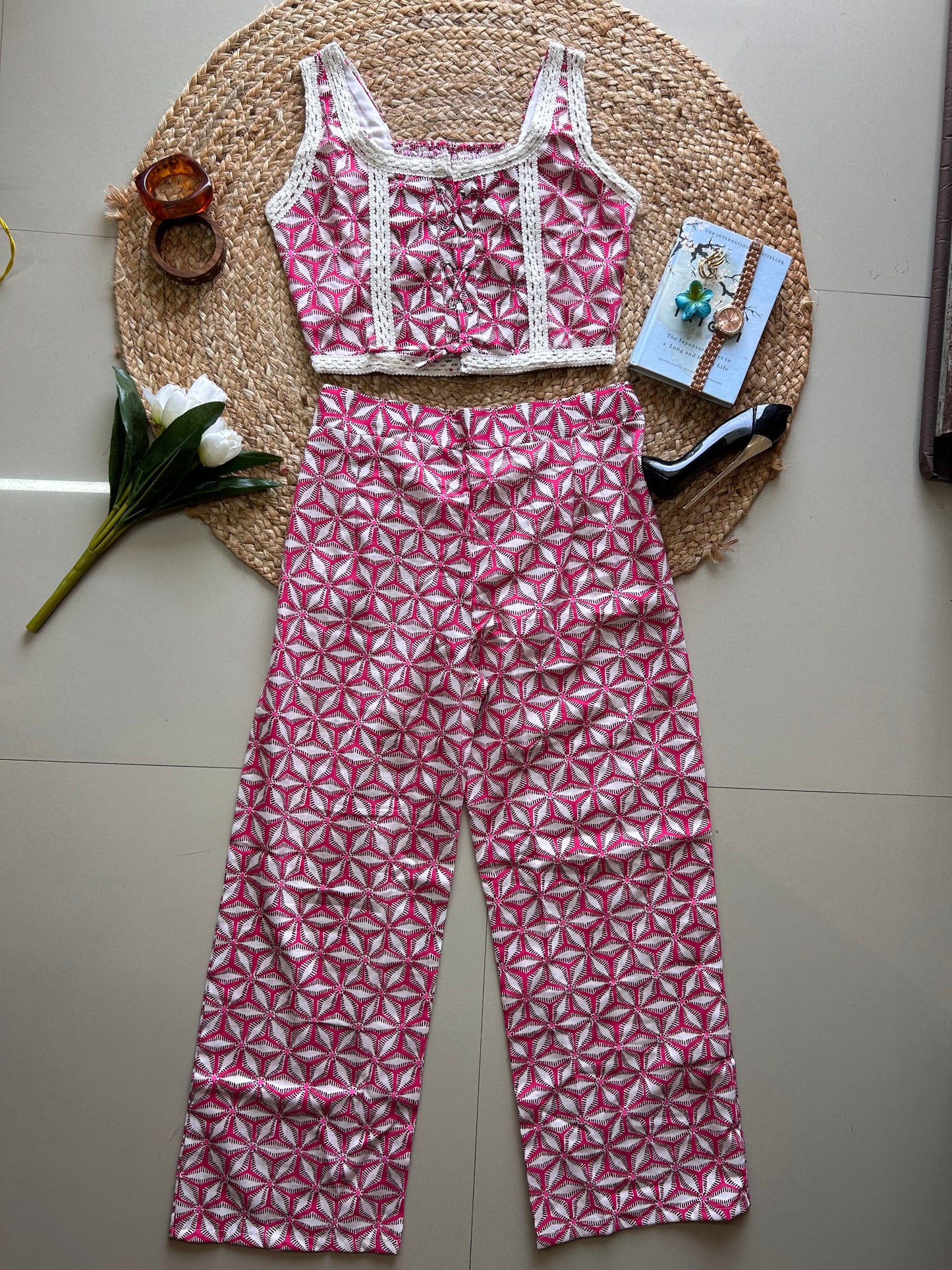 Pretty pink  printed co-ord set