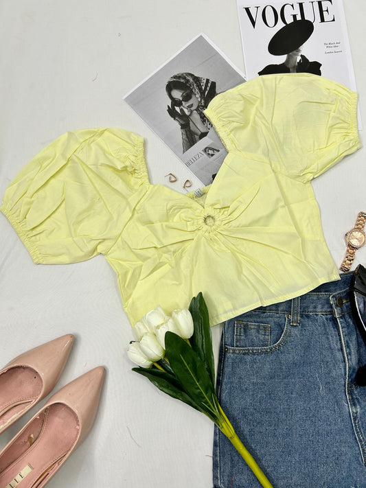 Prettiest Keyhole - Butter yellow