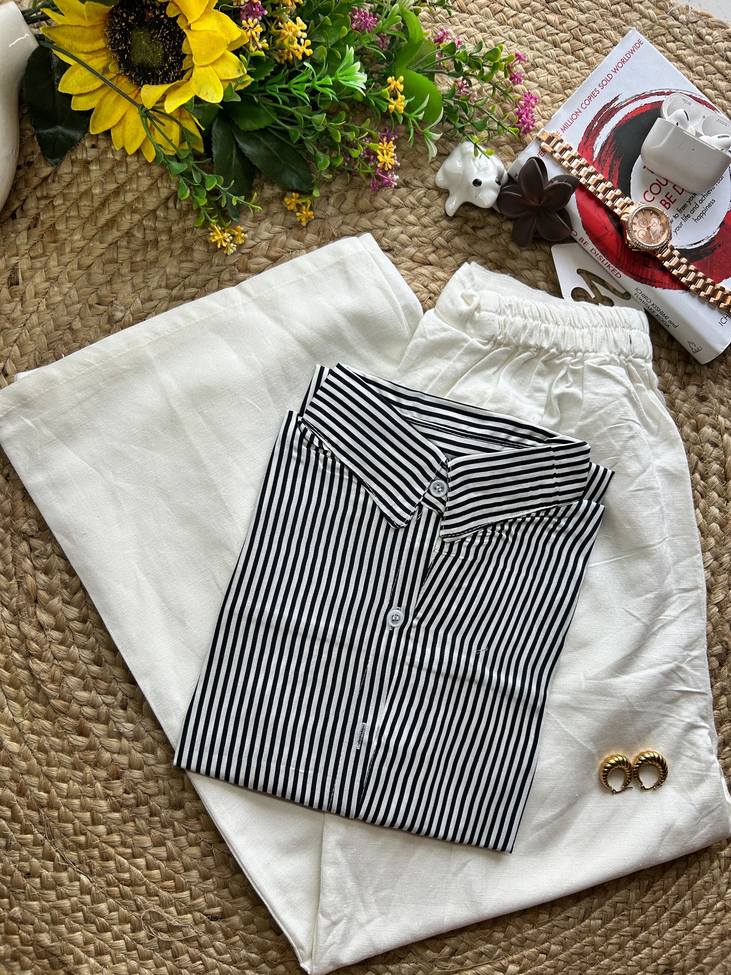 Black classic  stripe shirt
