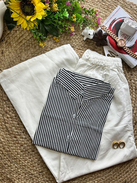 Black classic  stripe shirt