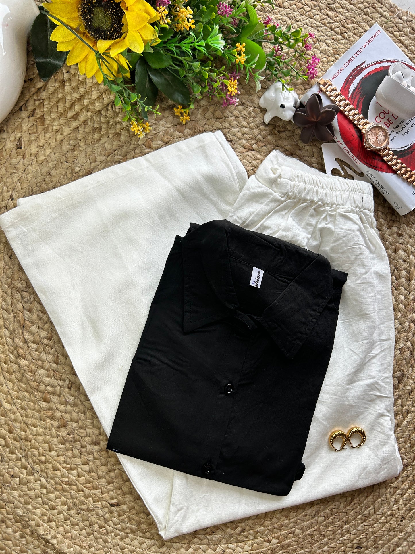 Solid shirt-BLACK