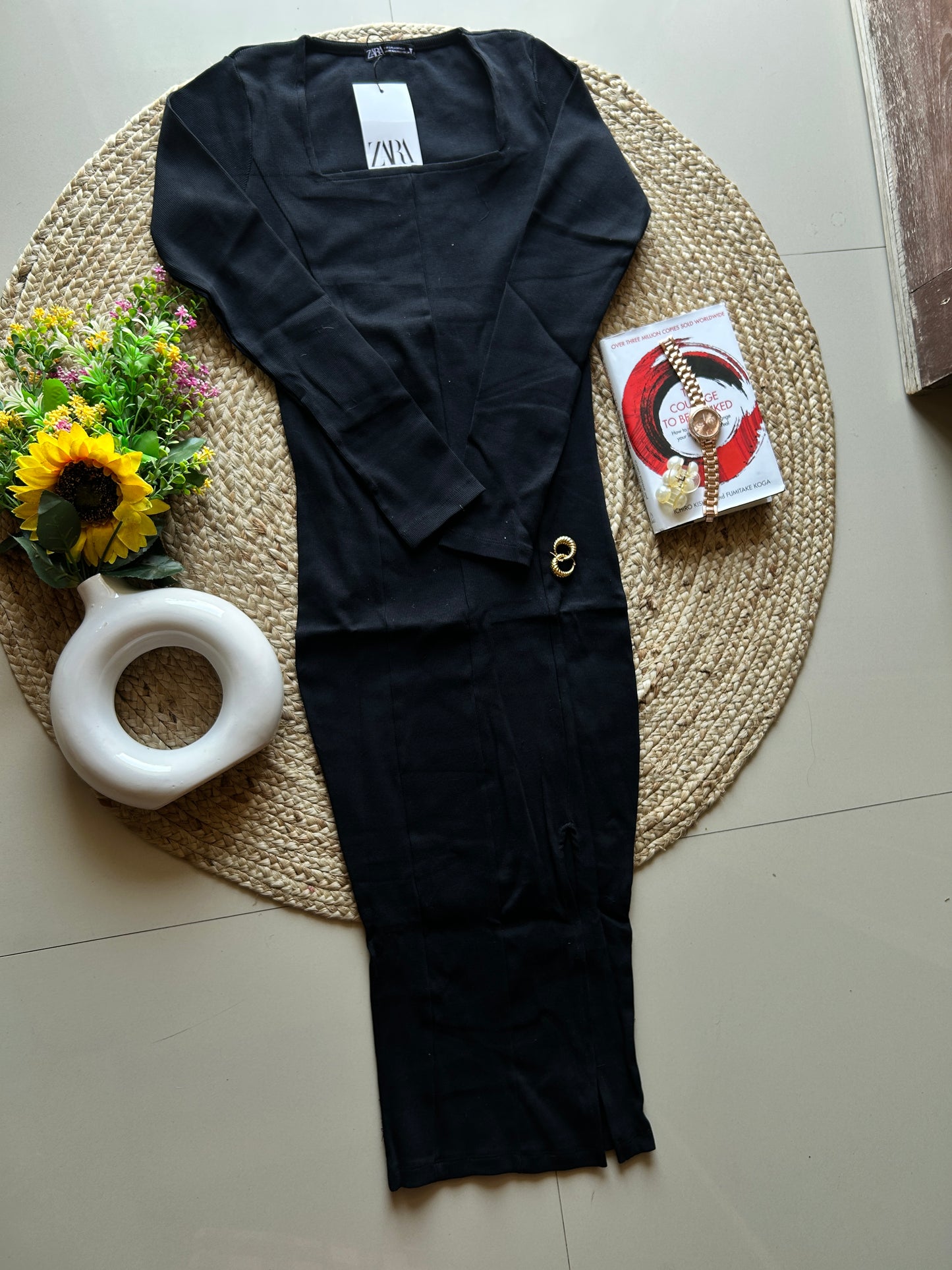 Zara Bodycon dress-BLACK