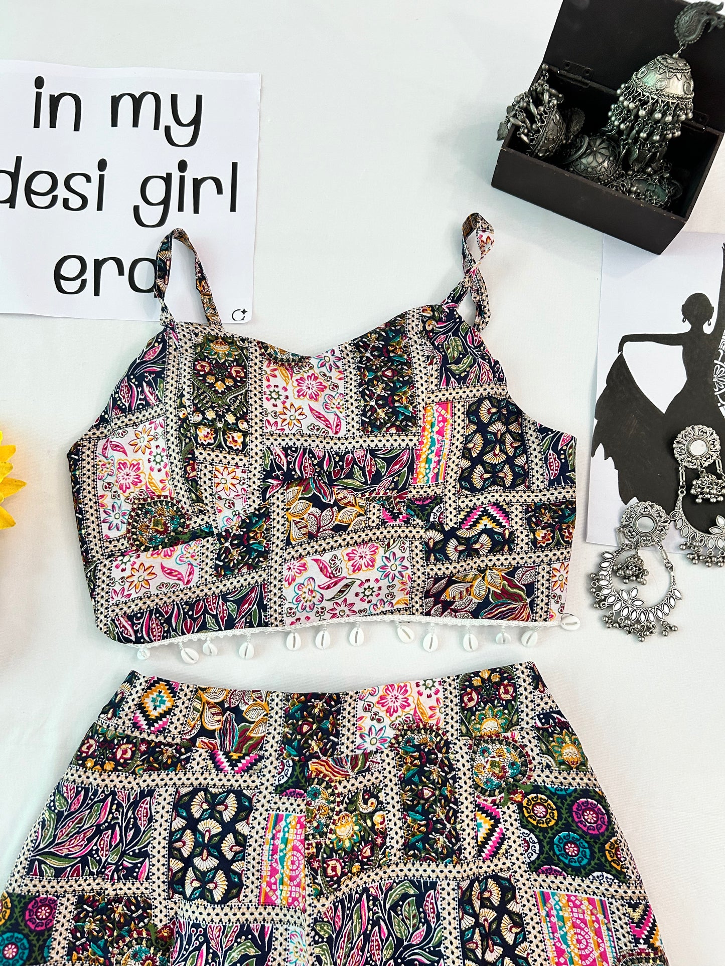 pink cute printed  co-ord set