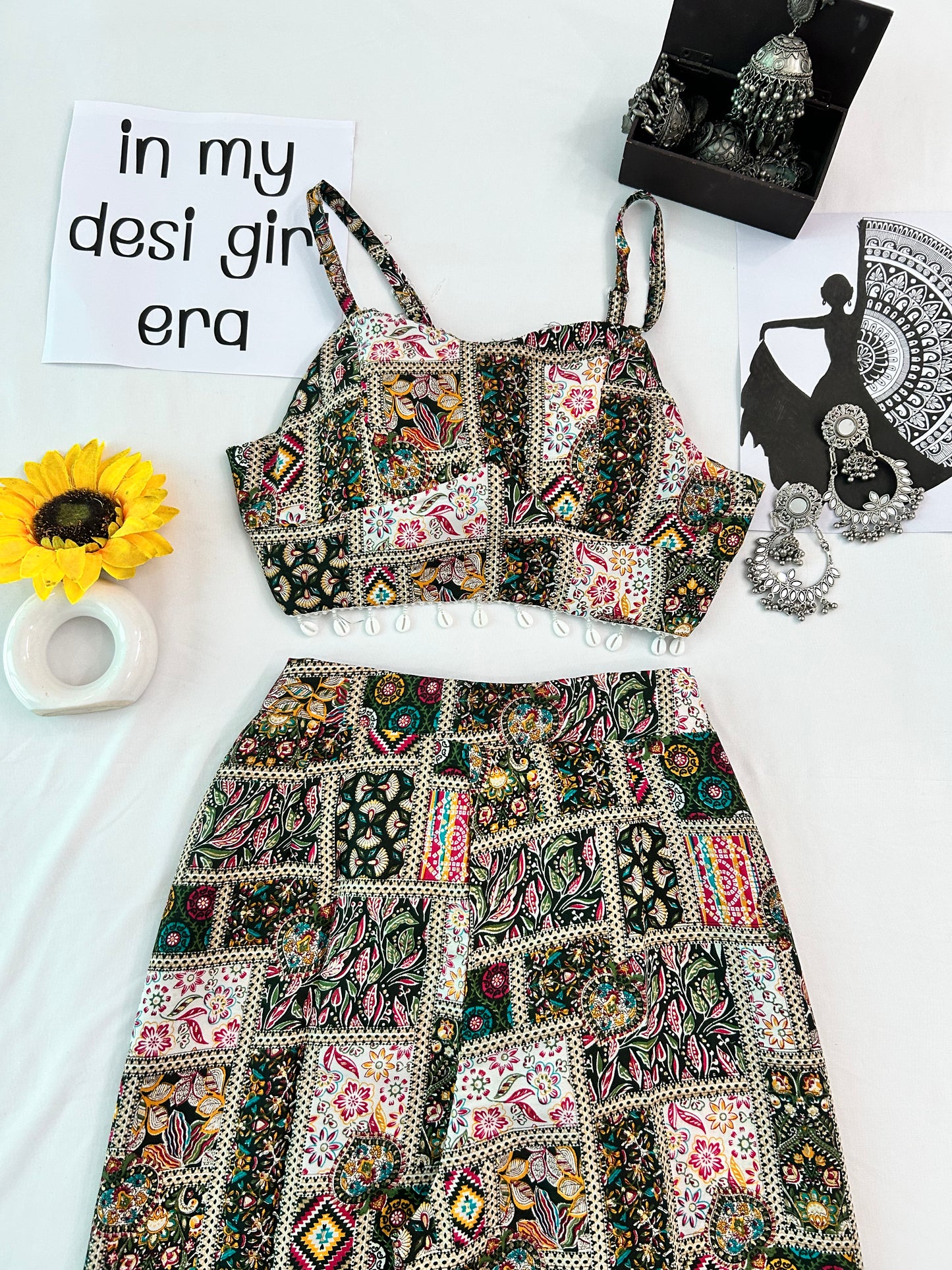 pink cute printed  co-ord set