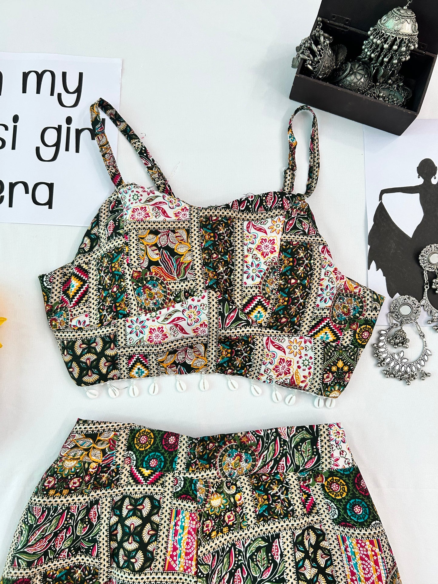 pink cute printed  co-ord set