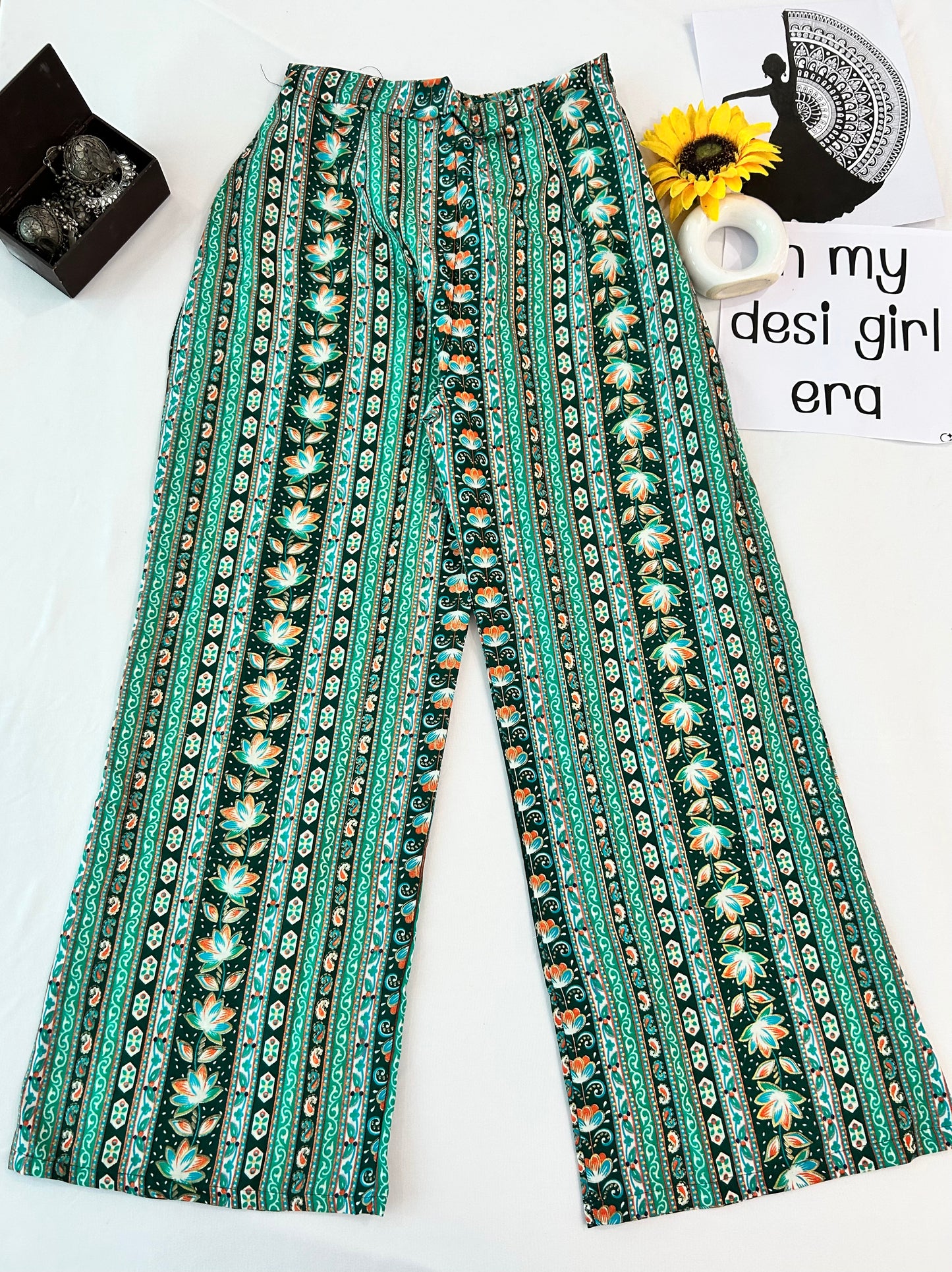 Pretty  green  cute printed  co-ord set