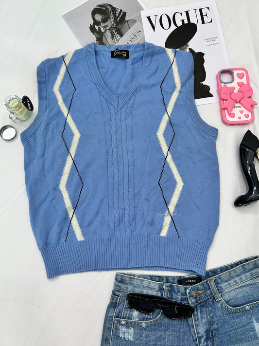 Blue cute vest