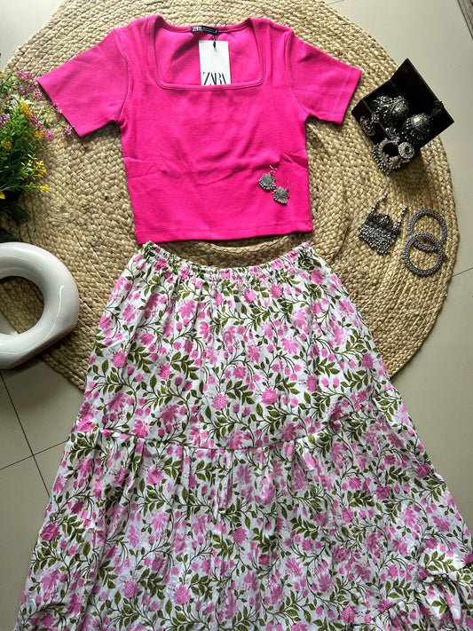 Fairy cute printed skirt