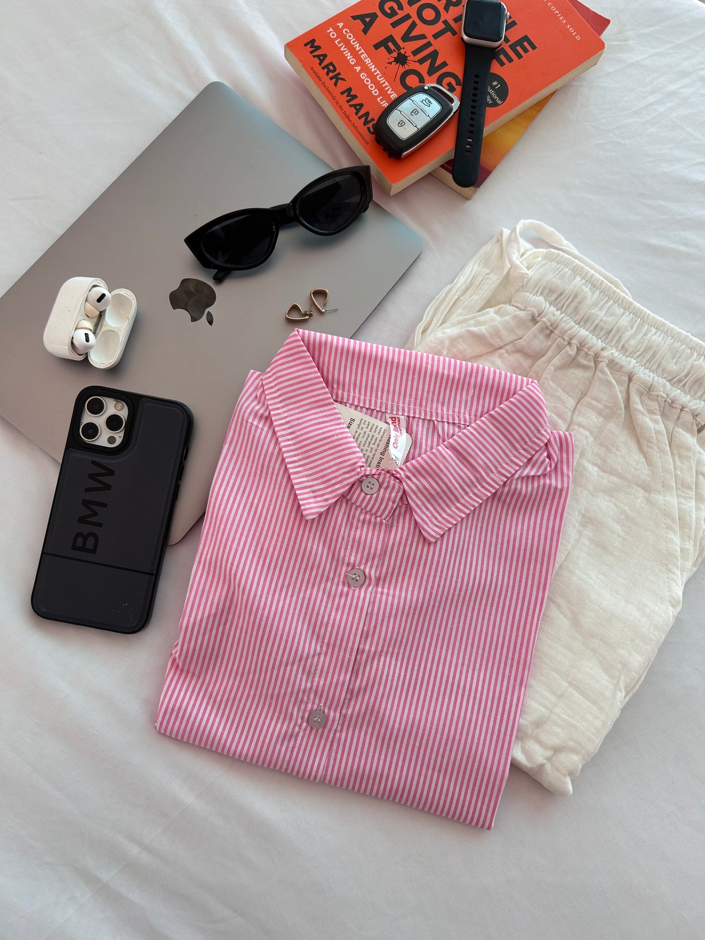 Pink stripe shirt