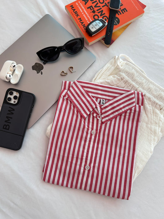 Red stripe shirt