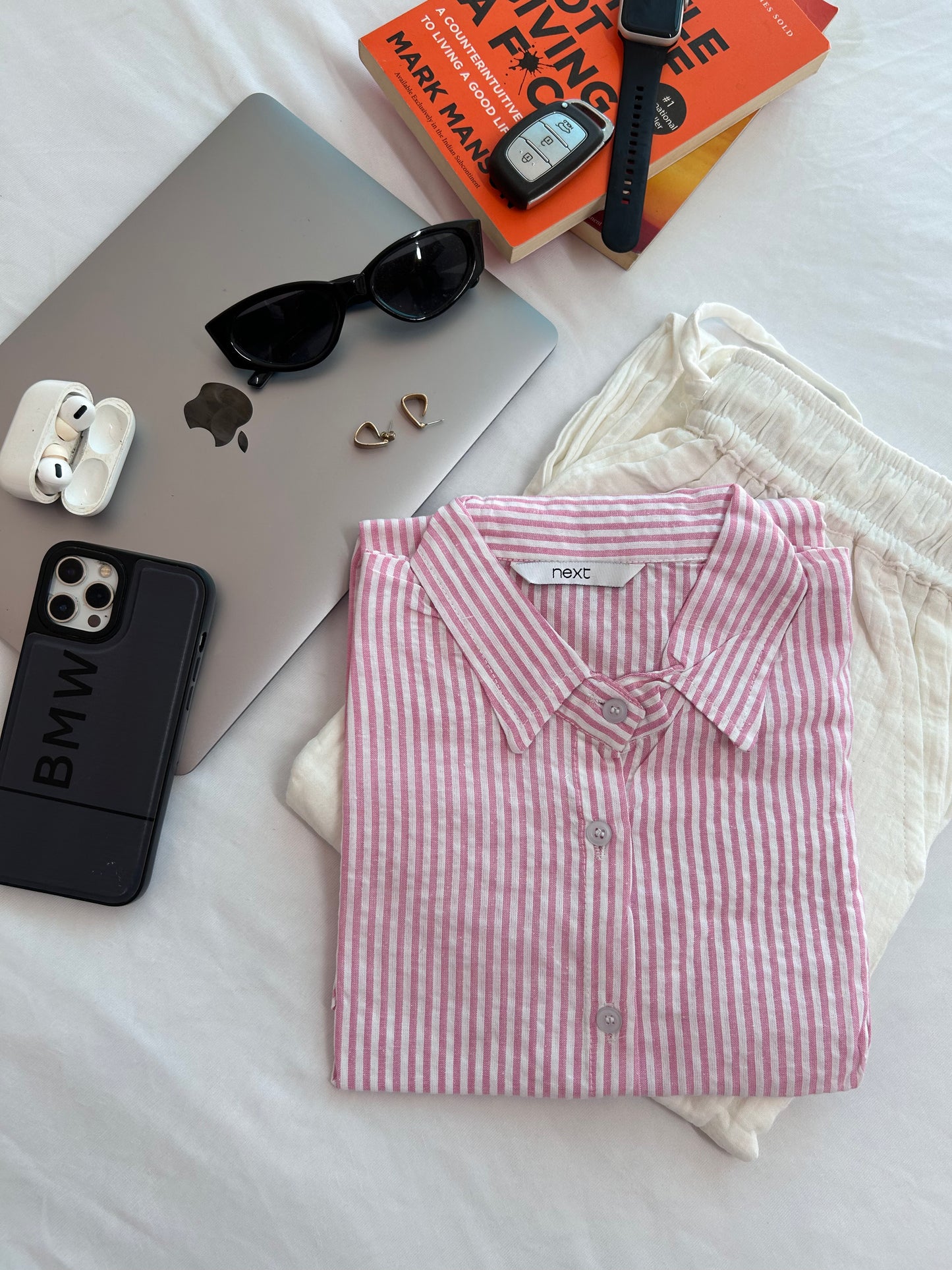Pink stripe shirt