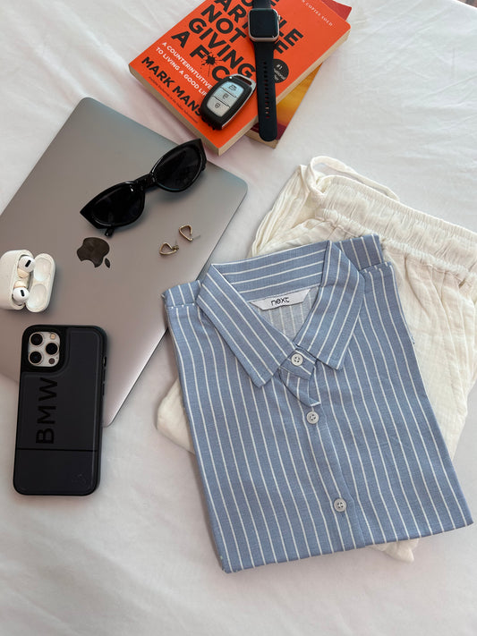 Blue stripe shirt