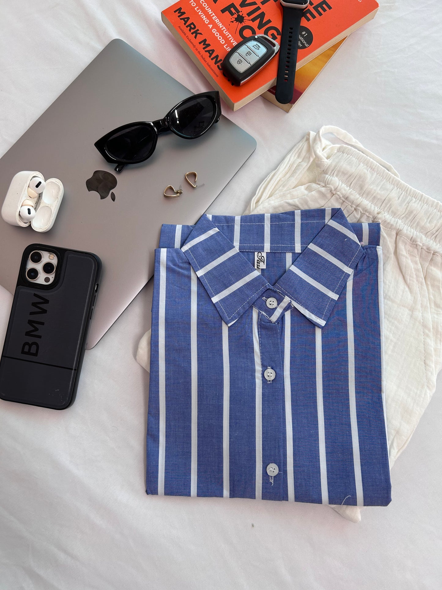 Blue stripe shirt