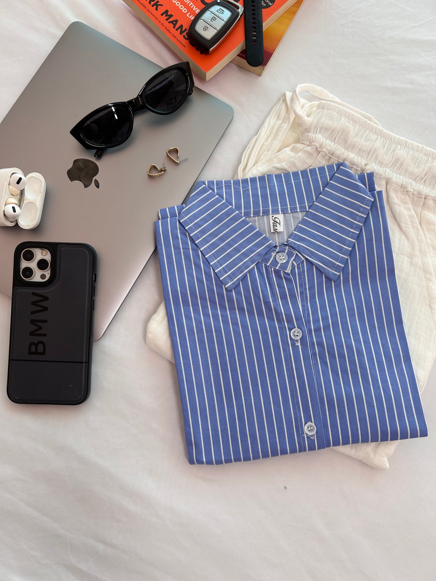 Blue stripe shirt